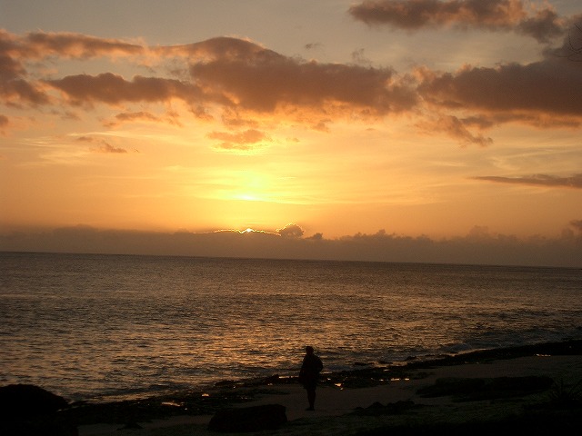 ハワイ・オアフ島西海岸のサンセット写真